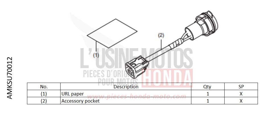 KIT,ACC SOCKET de Africa Twin DCT PEARL GLARE WHITE (NHB53H) de 2022